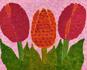 Dotted Tulips